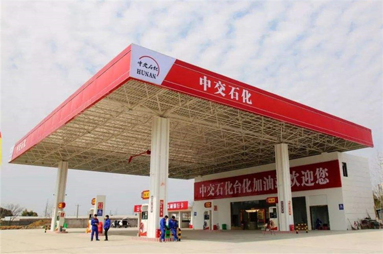 西城加油站钢结构网架案例6